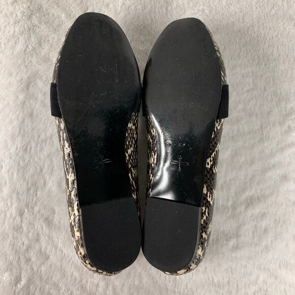 Pour La Victoire Women's Zarine Snakeskin Leather Loafers Size 7.5 - Picture 8 of 9